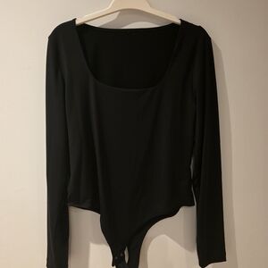 Dynamite Classic Black Scoop Neck Bodysuit